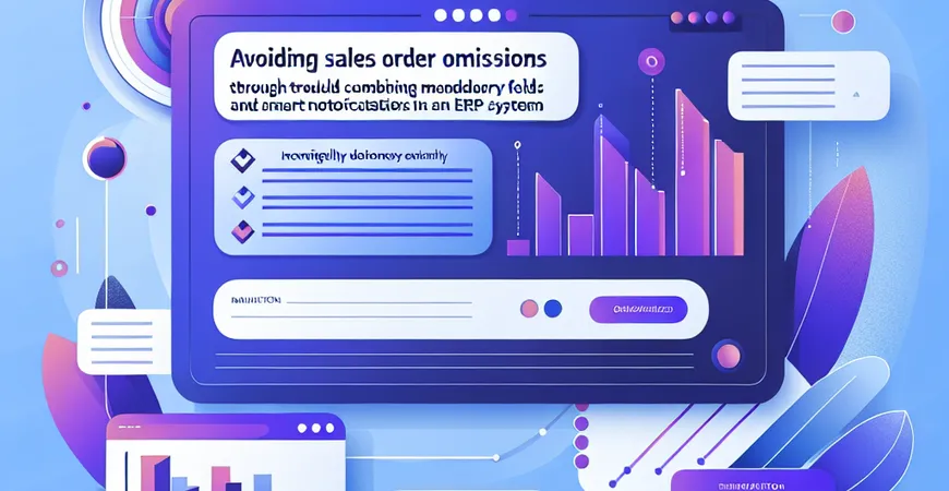  销售订单漏录防错：ERP系统的“强制字段+智能提醒”组合  